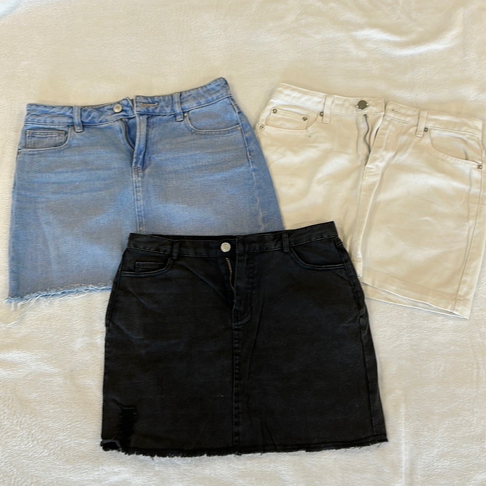 3 Jean Skirts